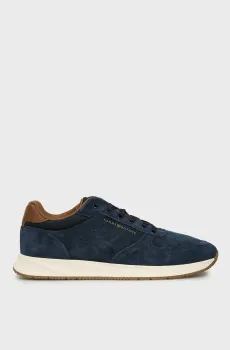 Мужские темно-синие замшевые кроссовки PREMIUM SUEDE HYBRID Синий 43 Tommy Hilfiger FM0FM05690