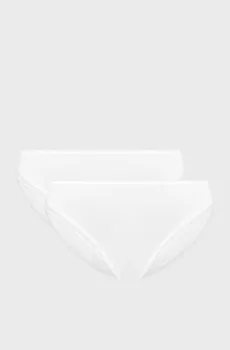 Женские белые трусики (2 шт) Белый XXL Atlantic 2BLP-054