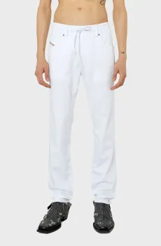 Мужские белые джинсы D-KROOLEY JOGG Белый 28-32 Diesel A09721 0684U