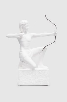 Декоративная белая фарфоровая статуэтка Zodiac Sagittsrius man