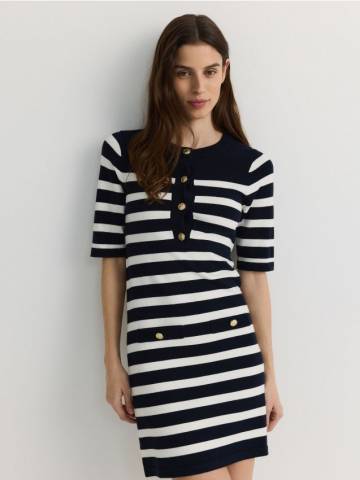 Reserved - LADIES` DRESS - темно-синій - 388GG-59X Reserved - LADIES` DRESS - темно-синій - 388GG-59X