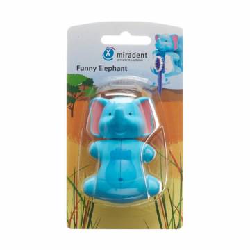 Детский футляр для зубной щетки Miradent Funny Animals Holder For The Brush Elephant, 1 шт Детский футляр для зубной щетки Miradent Funny Animals Holder For The Brush Elephant, 1 шт