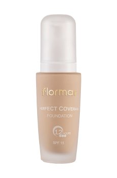 Уценка! Тональная основа для лица Flormar Perfect Coverage Foundation SPF 15, 100 Light Ivory, 30 мл