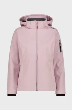Женская пудровая куртка FIX HOOD SOFTSHELL Розовый M CMP 39A5006-B309