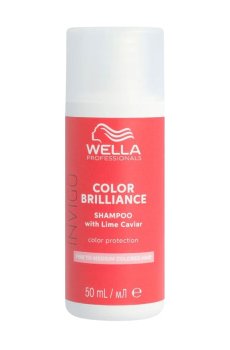Шампунь Wella Professionals Invigo Color Brilliance Shampoo для окрашенных нормальных и тонких волос, с лаймовой икрой, 50 мл