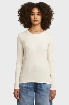 Женский белый лонгслив line Белый XS G-Star RAW D26903,E136