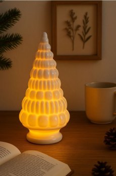 Світильник LED у формі ялинки - білий