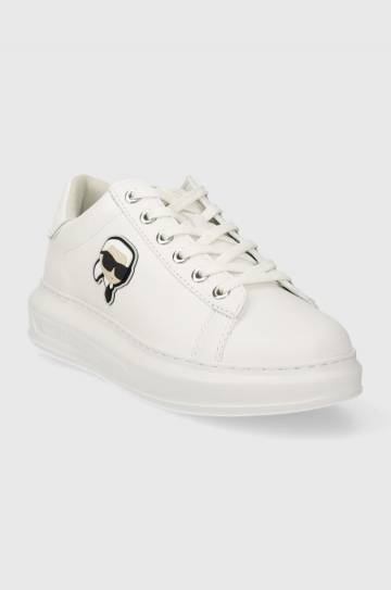 Кожаные кроссовки Karl Lagerfeld KAPRI цвет белый KL62530N Кожаные кроссовки Karl Lagerfeld KAPRI цвет белый KL62530N
