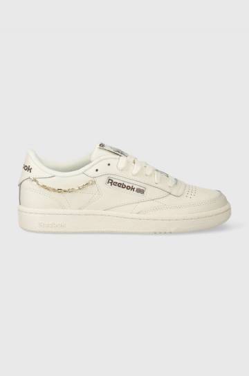 Кожаные кроссовки Reebok Classic Club C 85 цвет бежевый 100074237 Кожаные кроссовки Reebok Classic Club C 85 цвет бежевый 100074237