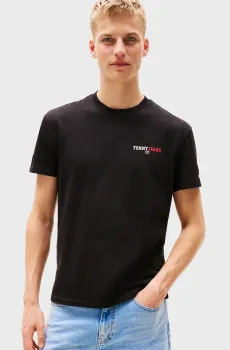 Мужская черная футболка TJM REG DNA GRAPHIC TEE Черный L Tommy Jeans DM0DM20815