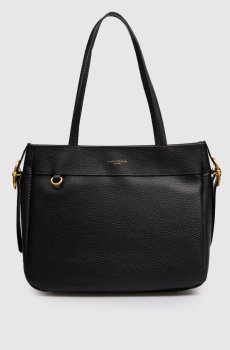Черная кожаная сумка-тоут Selena