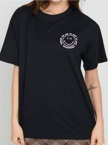 Футболка loose fit SmileyWorld® - чорний Футболка loose fit SmileyWorld® - чорний