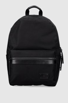 Черный рюкзак с патчем логотипа