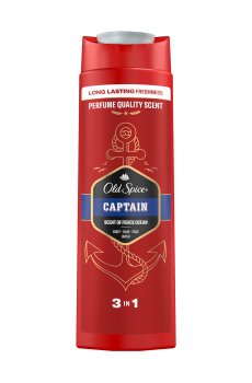 Мужской гель-шампунь для душа 3 в 1 OLD SPICE Captain, 400 мл