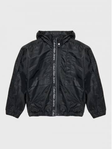 Calvin Klein Jeans Демісезонна куртка Logo Tape IB0IB01493 Чорний Regular Fit Calvin Klein Jeans Демісезонна куртка Logo Tape IB0IB01493 Чорний Regular Fit