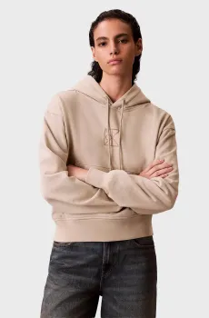 Женское бежевое худи RELAXED PREMIUM TERRY Бежевый XL Calvin Klein LV047E240G