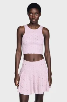 Женский сиреневый топ Сиреневый XS Sandro SFPPU02774_Mauve