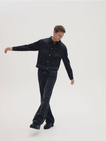Reserved - MEN`S JEANS TROUSERS - чорний - YQ405-99J Reserved - MEN`S JEANS TROUSERS - чорний - YQ405-99J