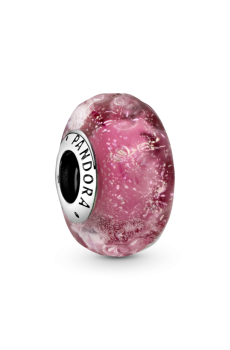 Намистина зі склом Мурано фантазійного рожевого кольору