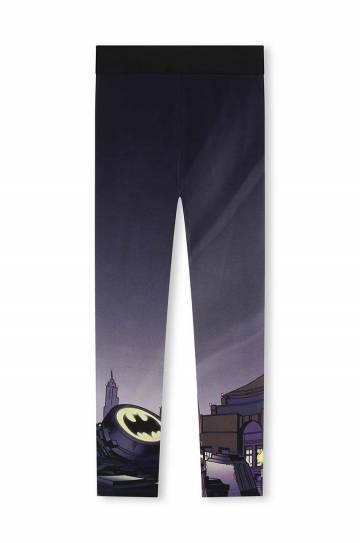 Детские леггинсы Dkny цвет чёрный с узором