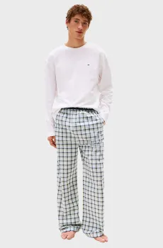 Мужская пижама (лонгслив, брюки) WOVEN Разноцветный XL Tommy Hilfiger UM0UM03663