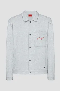 Мужская серая рубашка Серый XL HUGO 50496149;081