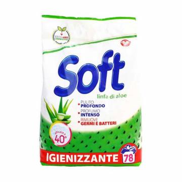 Универсальный стиральный порошок Soft Linfa di Aloe с активным кислородом, 78 стирок, 3.9 кг Универсальный стиральный порошок Soft Linfa di Aloe с активным кислородом, 78 стирок, 3.9 кг