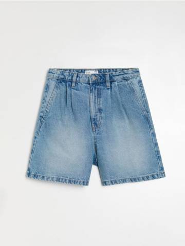 Джинсові шорти mom fit - синій Джинсові шорти mom fit - синій