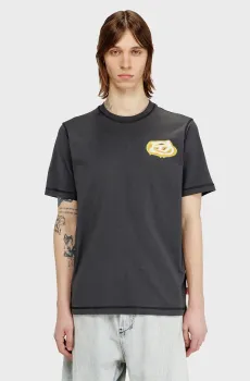 Мужская темно-серая футболка T-ADJUST-V7 Серый XXL Diesel A20284 0PLAT