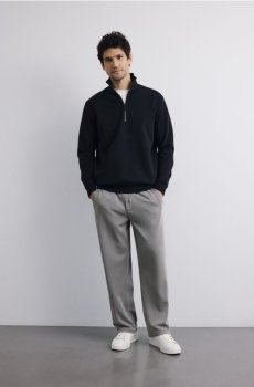 Reserved - Штани loose - середньо-сірий - 6706L-85X