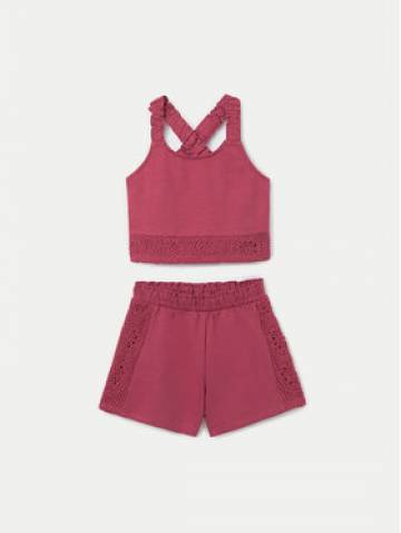 Mayoral Набір топ та шорти 6275 Рожевий Regular Fit