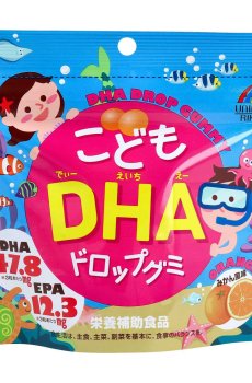 Детский комплекс DHA и EPA Unimat Riken со вкусом японского мандарина, 90 жевательных пастилок
