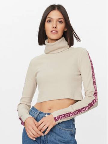 Calvin Klein Jeans Гольф J20J222729 Бежевий Slim Fit Calvin Klein Jeans Гольф J20J222729 Бежевий Slim Fit