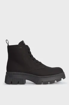 Женские черные ботинки CHUNKY COMBAT LACEUP BOOT CO Черный 39 Calvin Klein YW0YW01239