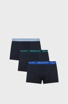 Мужские черные боксеры (3 шт) TRUNK Черный S Gant 902333003