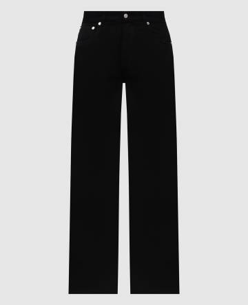 Черные джинсы с логотип патч