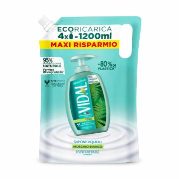 Жидкое мыло Vidal Liquid Soap Белый мускус, 1.2 л (запаска)