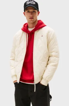 Мужской белый бомбер LW QUILTED Белый S Tommy Jeans DM0DM21685