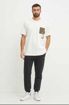 Хлопковая футболка adidas M T LENS PKT T