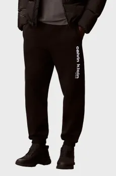 Мужские черные спортивные брюки RETRO GRAPHIC Черный XXL Calvin Klein LV14LE252G