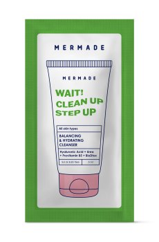 Балансировочный увлажняющий гель для умывания Mermade Wait! Clean Up Step Up для всех типов кожи, 5 мл (пробник)