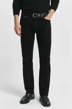 Мужские черные джинсы REGULAR STAY BLACK JEANS Черный 32-32 Gant 1000406