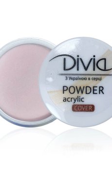 Акриловая пудра для ногтей Divia Acrylic Powder Cover Камуфлирующая, AC26 Ballet Slipper Shimmer, 32 г