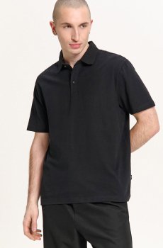 Cropp - Чорна сорочка поло - чорний