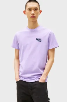 Мужская сиреневая футболка STACK LOGO Сиреневый M Tommy Jeans DM0DM21539