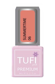 Уценка! Гель-лак для ногтей Tufi Profi Premium Summertime, 06 Кампарсита, 8 мл