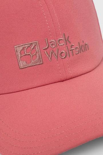 Кепка Jack Wolfskin цвет розовый с аппликацией Кепка Jack Wolfskin цвет розовый с аппликацией
