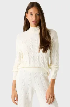 Женский белый гольф Белый S Guess W5BR30.Z1192;G012