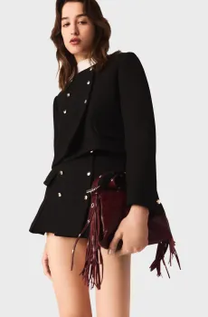 Женский черный жакет Черный 34 MAJE MFPVE00726_Black