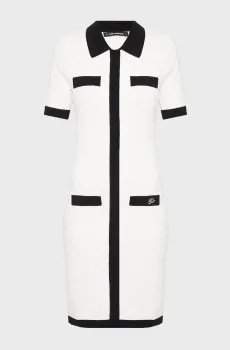 Женское белое платье Белый XS Karl Lagerfeld A3W13036